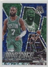 2023-24 Panini Mosaic Montage Fast Break Blue Prizm 85/85 Jaylen Brown #16 v9t