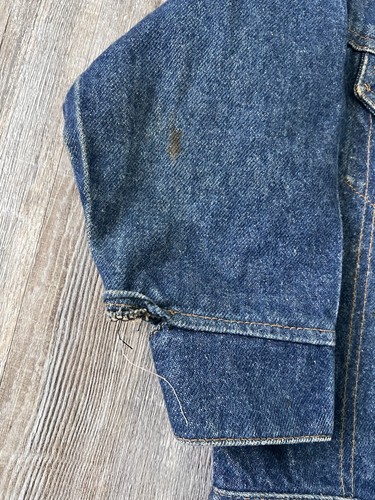 Vintage 70s Montgomery Ward Jc Penny Denim Jacket Youth Size 5 Cotton - Picture 4 of 12