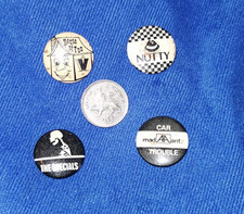 4 Mod Ska Vintage Pin Badge The Specials Madness Nutty Mad Ant Car Trouble (1)