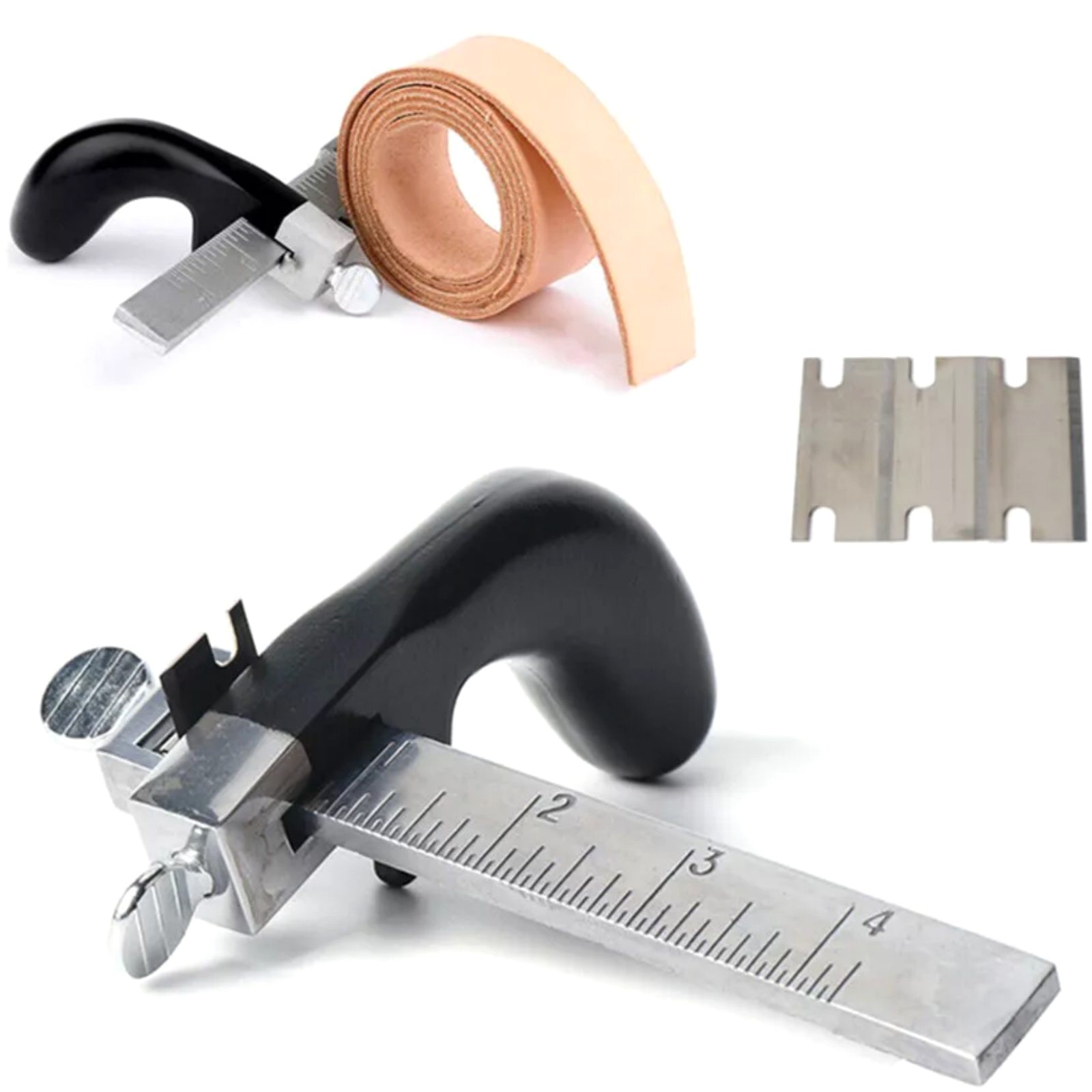 Leather Draw Gauge Tool Professional Strap Cutter Hand Craft Belt Cutting Tool