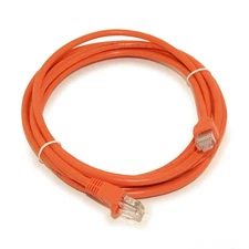 10ft Cat5E Ethernet RJ45 Câble de patch étiré sans glissière ORANGE