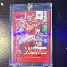 2022 Panini Prestige Time Stamped Travis Kelce TS-4 Xtra Points Black 1/1 Chiefs