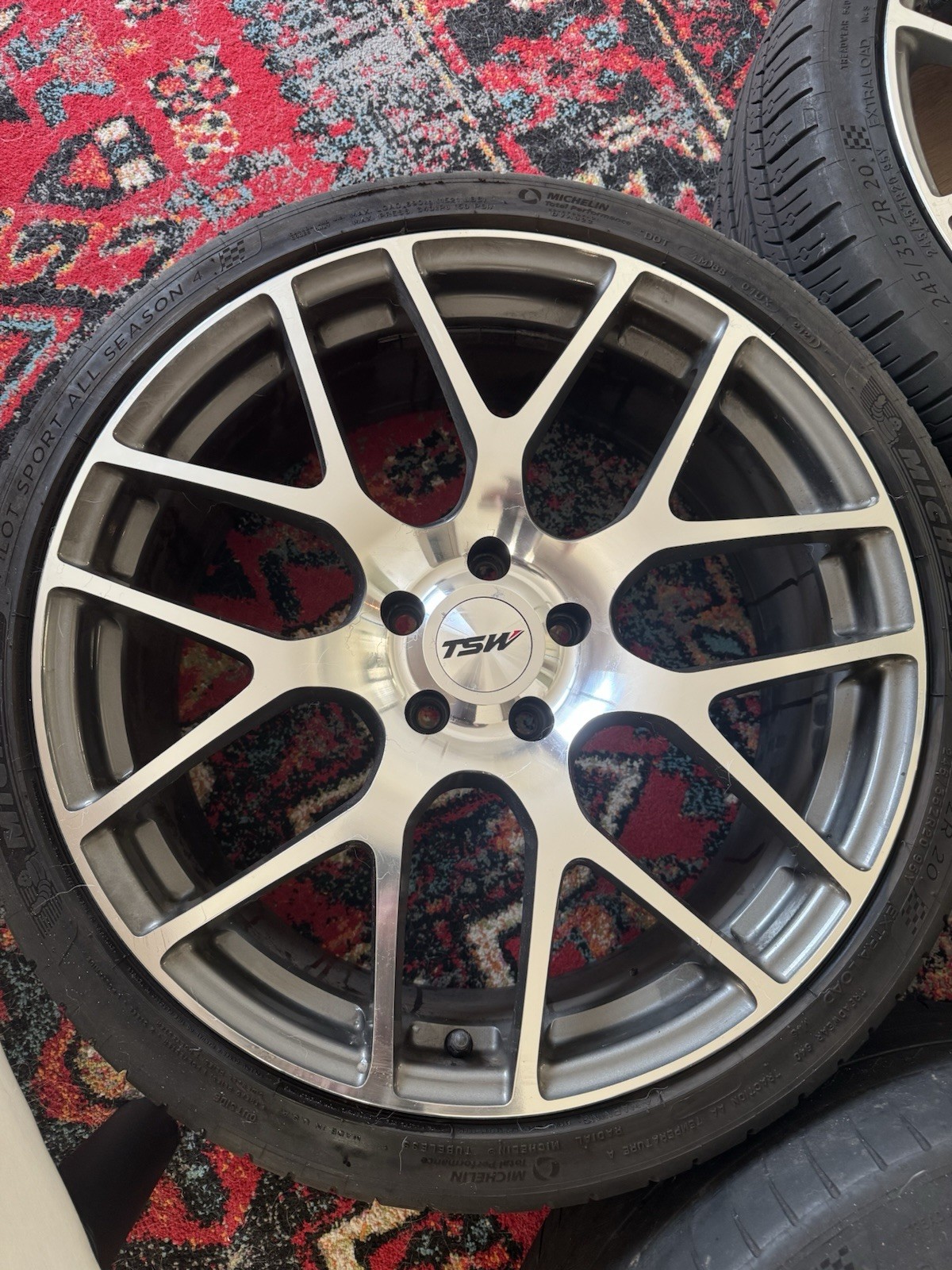 20" TSW Nurburgring Staggered Wheels 20x9 | 20x10.5 ET25 - BMW Mercedes Maserati