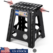 Sturdy Folding Step Stool Portable Non-Slip Heavy Duty Lightweight Multi-Purpose