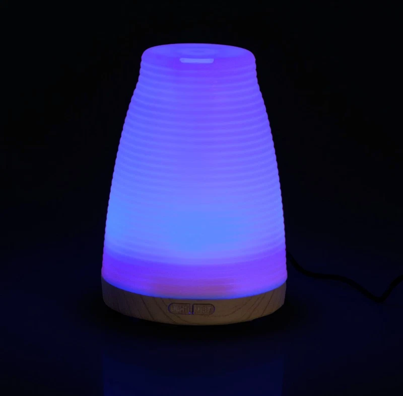 Diffusore di Aromi Oli Essenziali a Ultrasuoni con Luce Led 100 ml Profumatore, fotografia 7 di 10