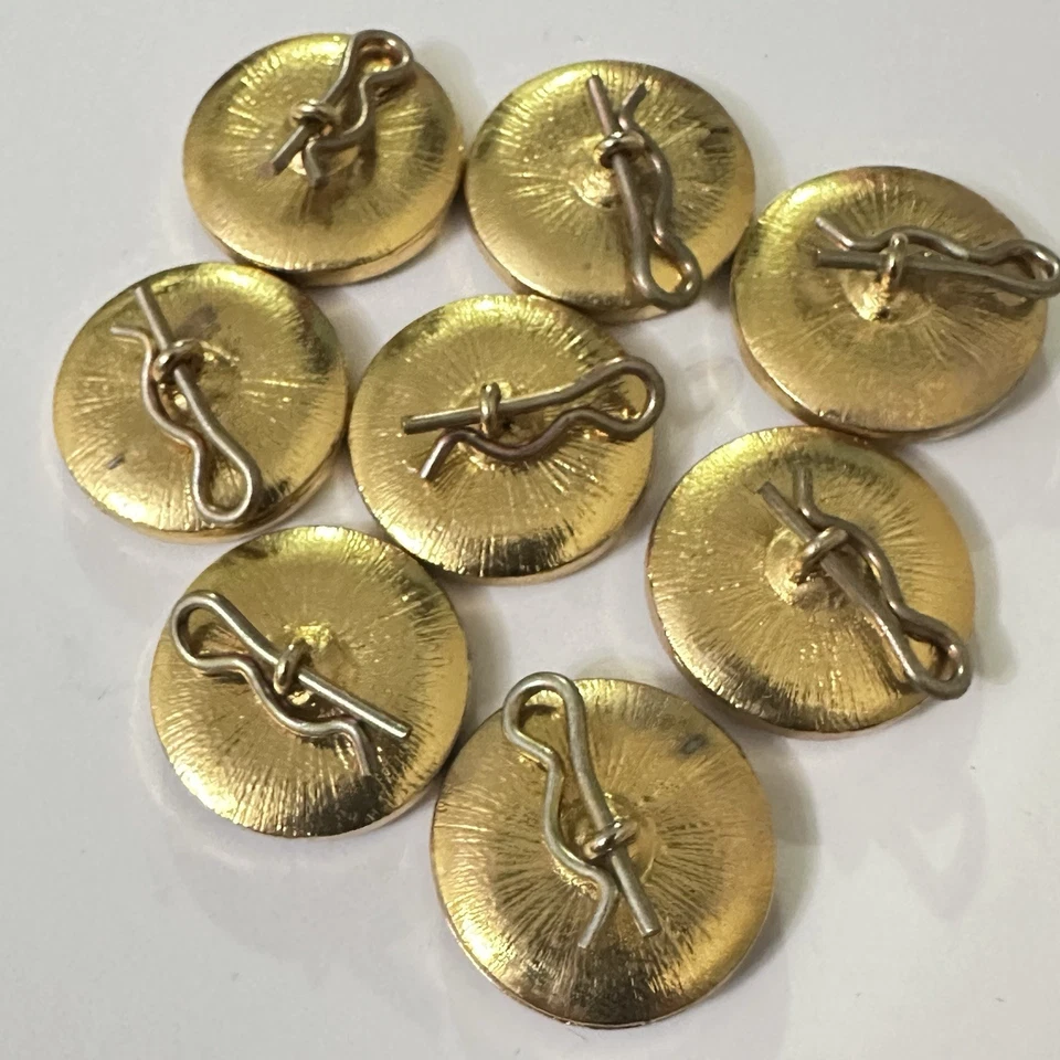 8 Burgundy Resin Brass 7/8” Buttons Athena/Minerva Woman Goddess Helmet Soldier - Image 4 of 4