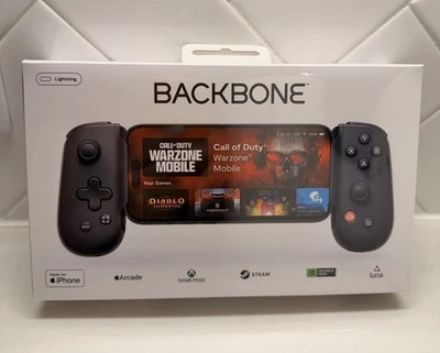Backbone One Gen 2 Mobile Gaming Controller for iPhone Lightning Black Brand New