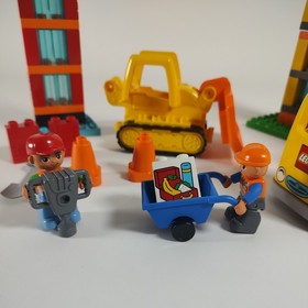 Lego Duplo 10813 Big Construction Site 98% COMPLETE RARE Retired LOOK!