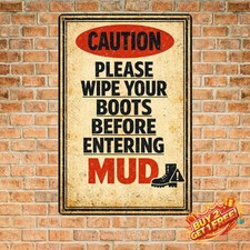 Little Man Cave Tin Metal Sign Funny Garage Decor for Men's Room 8x12