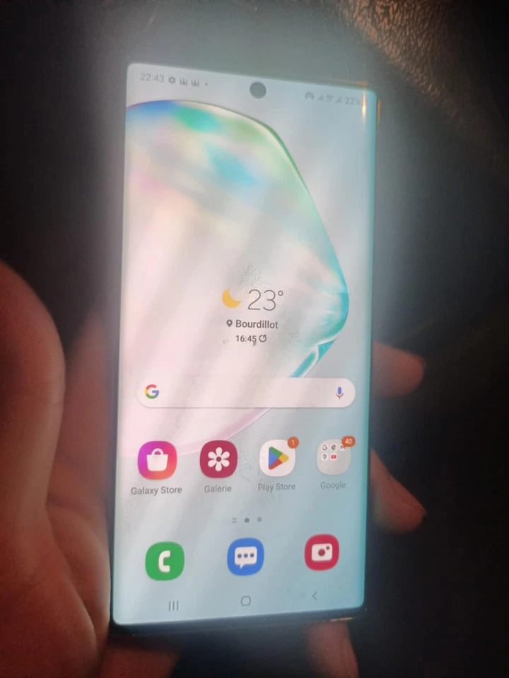 Samsung Galaxy Note10 SM-N970F/DS - 256Go Argent stellaire (Désimlocké) (Double - Photo 1/1