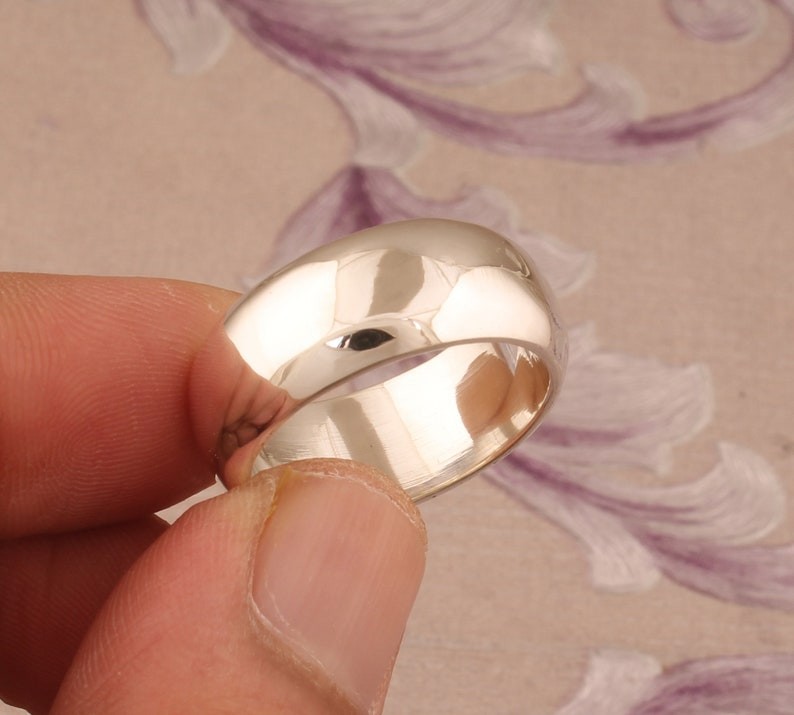 Thumb Band Ring 925 Sterling Silver Handmade Statement Woman Ring All Size SH285