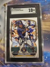 2023 Bowman Draft #BD-156 Jackson Chourio (RC) SGC GM 10