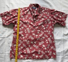 ONO  Company Liberty House Hawaiian Shirt Red Pineapple Cotton L Short Sleeve