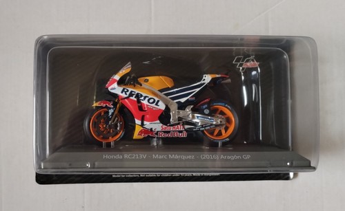 HONDA RC213V ARAGON GP2016 , 1/18 MOTOGP MOTORCYCLE, MARC MARQUEZ, ALTAYA - Foto 2 di 12