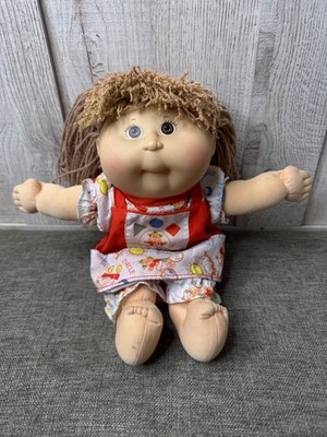 Vtg First Edition Cabbage Patch Kids Pretty Crimp n Curl Doll Brown Hair & Eyes
