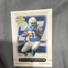Topps 2005 LaDainian Tomlinson #154 San Diego Chargers 50th Anniversary Card