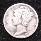 1918 Mercury Dime 90% Silver