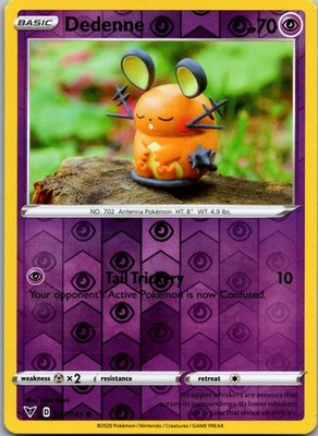 Dedenne Reverse Holo Common SWSH04: Vivid Voltage 077/185 NM