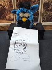 Vintage 1999 Furby Blue And Black Turtle Model 70-800 Tiger Electronics Working