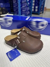 NEW Birkenstock Boston Smooth Suede Oiled Leather Narrow Unisex Size 35-46