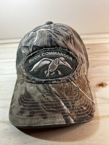 Duck Commander Camo Embroidered Headwear by The Game Adjustable Hat Cap Grn/Brwn