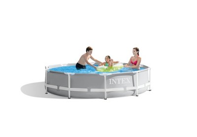INTEX 26700EH Prism Frame Premium Above Ground Swimming Pool: 10ft x 30in –