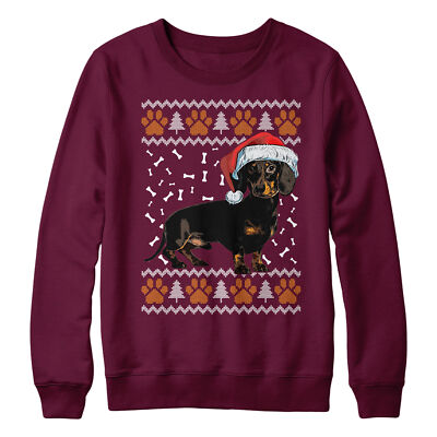 Dackel Weihnachten Sweatshirt Hundebesitzer Geschenke für Kinder Besitzer Schule Pullover Tag