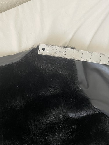 Amy Paris XS Faux Fur Ladies Jacket Black - Picture 11 of 12