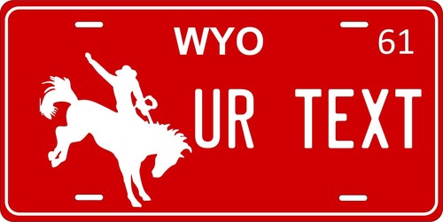 Wyoming State Tag Auto ODER Motorrad Neuheit personalisierte Nummernschilder - Bild 29 von 46