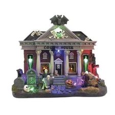 FG Square Halloween Village  Condemned Courthouse