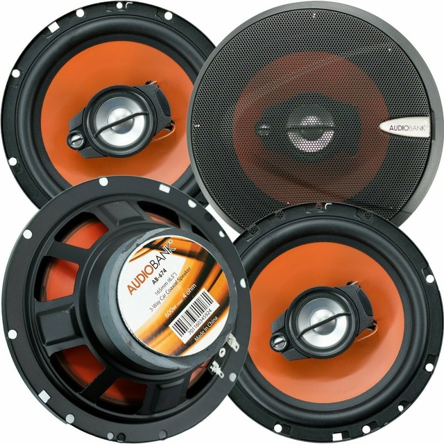 Scosche Car Speakers set 6.56.75" 200 Watts 50 Watt RMS 4Way HD
