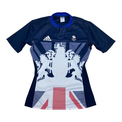 Vintage Adidas Stella Mccartney 2016 Team GB Rugby-Trikot S Olympiade Sevens Top