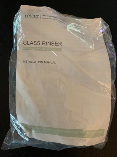 Enjuagador de vidrio Fontop lavadora de vasos para fregadero, limpiador de vasos de acero inoxidable SELLADO - Imagen 2 de 4