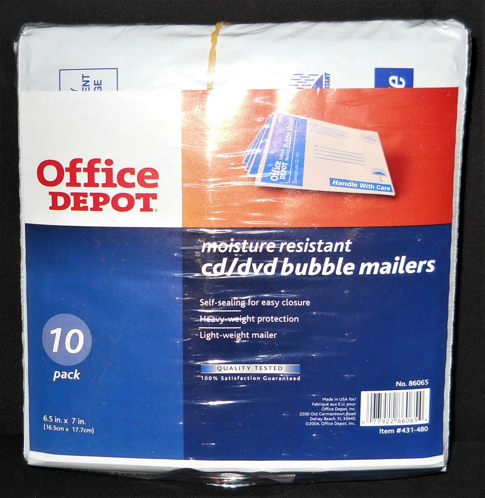 Cd/Dvd Mailers Self Sealing Bubble Mailers Office Depot 10 pack eBay