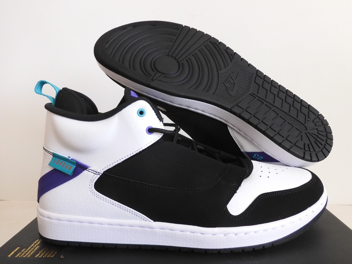 NIKE AIR JORDAN FADEAWAY BLACK-TURBO GREEN-WHITE SZ 14