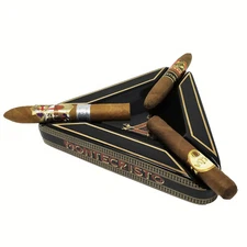 Portable Ceramic Cigar Ashtray Outdoor Cigar Holder 3 Cigars Orange Gift