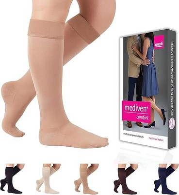 Mediven Comfort Calf Highs, Petite, 30-40, CT, (Size: V) Natural