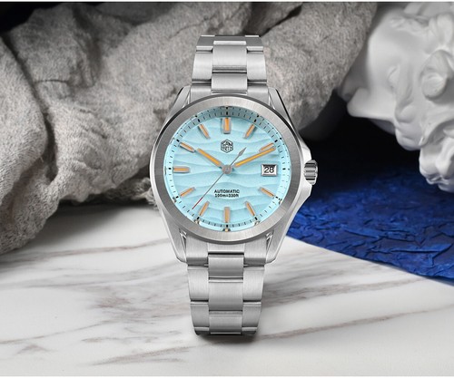 San Martin New Gada Watch 39mm Desert Texture Dial Men Automatic Mechanical NH35