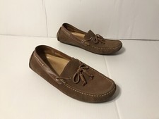 Hush Puppies Dart H905337 Genuine Leather Loafers Shoes Men Size 10 M