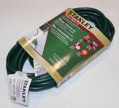 #ad #ad 22 ft Extension Cord 3 Power Outlets Stanley Green 16 3 Electric Extension $15.75