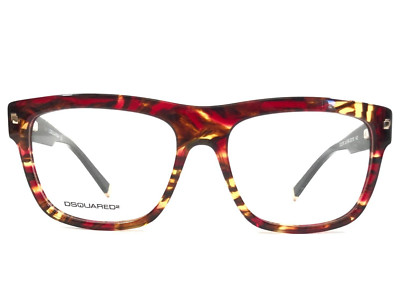 Dsquared2 Eyeglasses Frames DQ5076 col.55A Brown Red Marble Tortoise 53-16-140