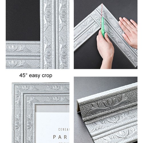 Removable SelfAdhesive Ceiling Corner Line Border Skirting Waist Line Wall Trim - Picture 13 of 22