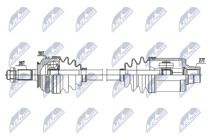 Arbre de transmission pour Honda CRX III Civic IV Hatchback cardan avant gauche droit