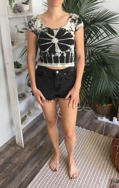 Vintage Tie Dye Crop Tee