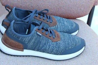 TRUE LINKSWEAR WANDERLUX BLUE KNIT GOLF SHOES MEN SZ 11 EUC  display picture 1