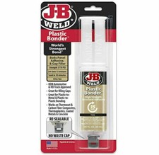 J-B Weld 50133 Plastic Bonder Structural Adhesive Syringe - Tan - 25 ml