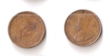 Mauritius 2 cents 1922   George V