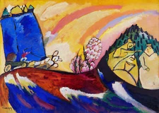 Painting with Troika by Wassily Kandinsky Art Print