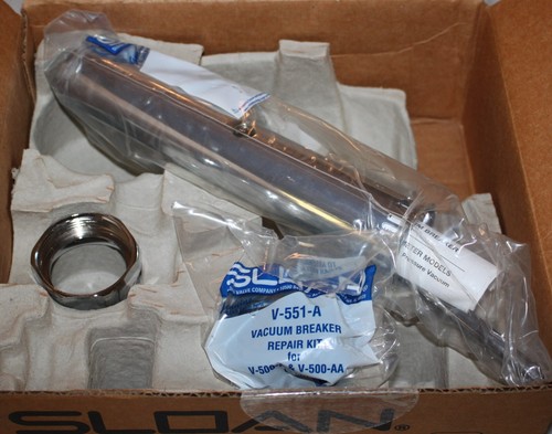 Sloan VBF-72-A1 Trap Primer 1.5" to 9" - with Vacuum Breaker & Fittings - Picture 3 of 5