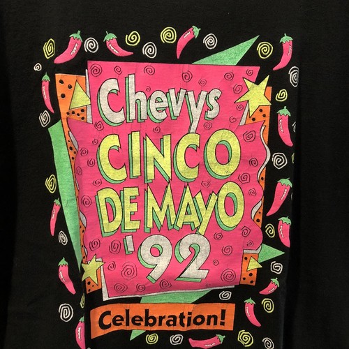 Camisa Vintage Chevy’s 1992 Cinco de Mayo • Grande • Puntada Única Hecha en EE. UU. - Imagen 2 de 4